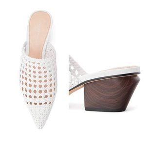 Zara White Mules
